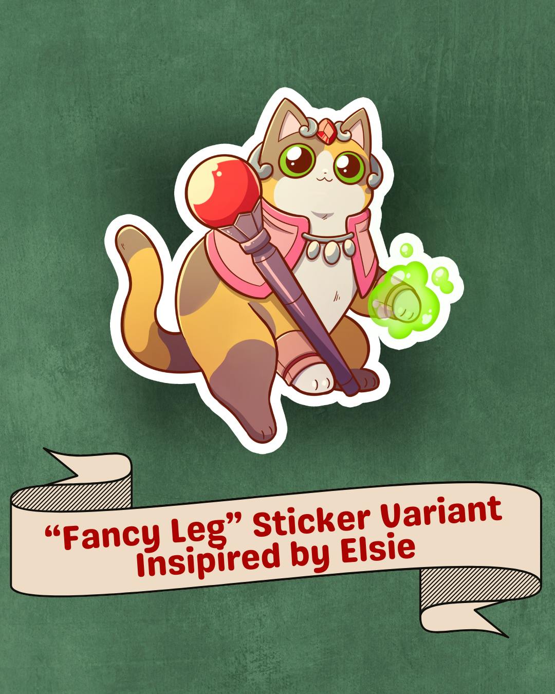 "Fancy Leg" Sticker Variant (Inspired by Elsie)