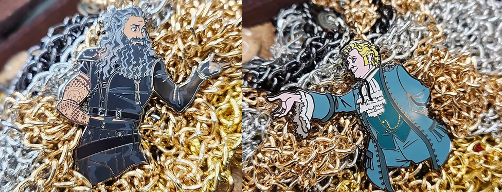 Co Captains pin set