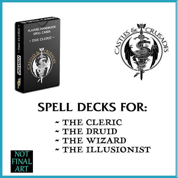  Castles & Crusades Spell Card Decks - For Retailers Only Tax ID Required