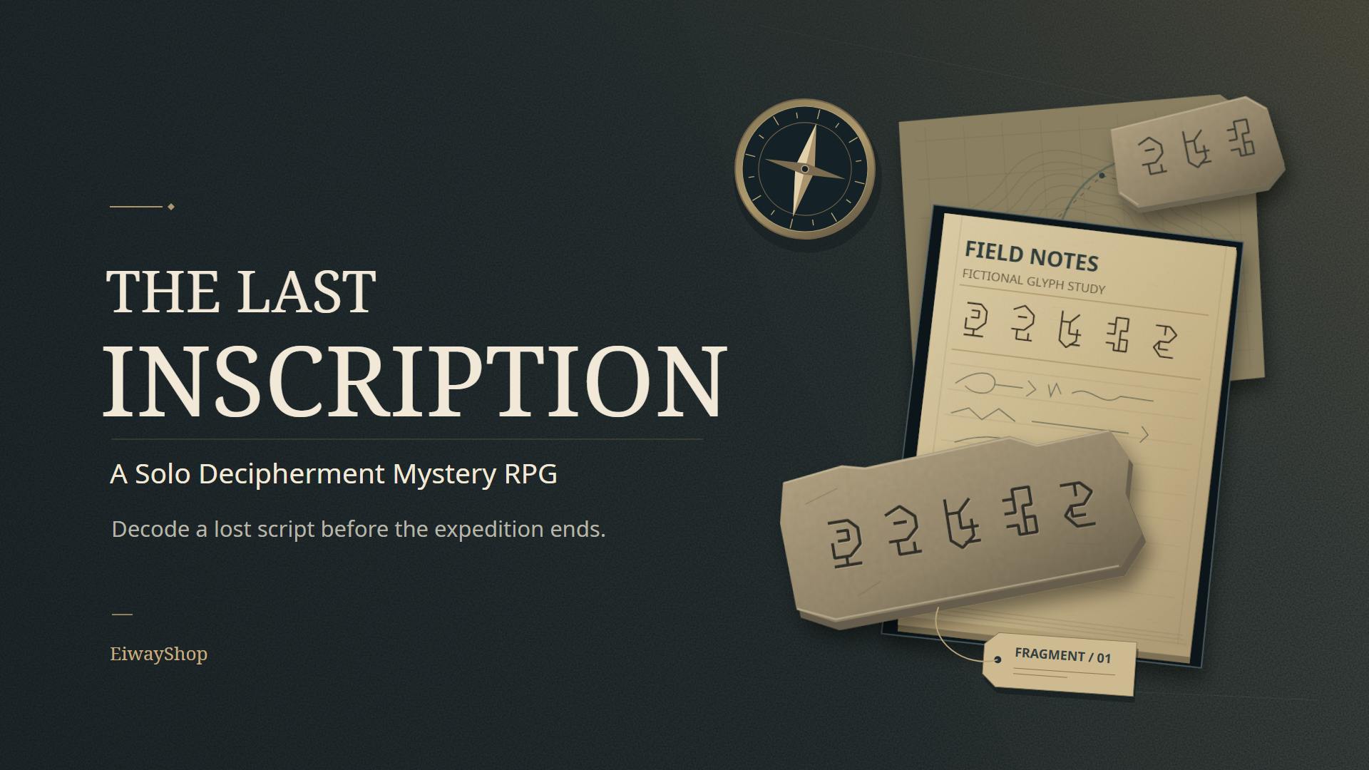 The Last Inscription: A Solo Decipherment Mystery RPG