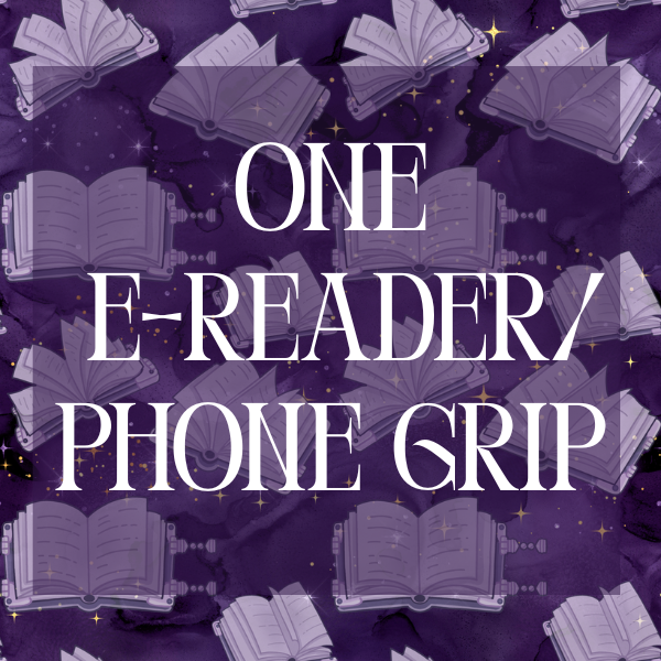 Magnetic phone/ereader grip