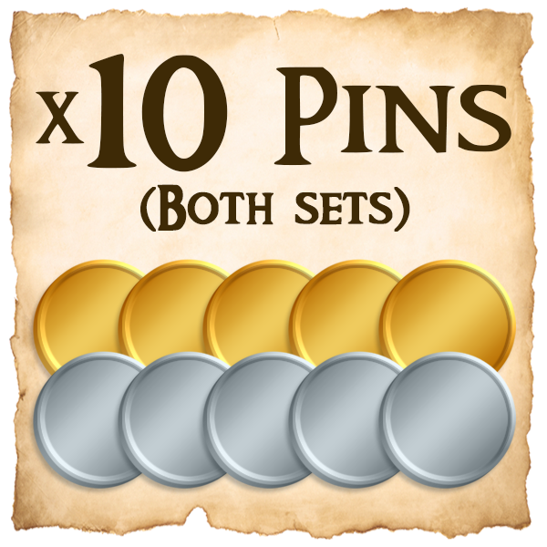 x10 Pins (Both Sets)