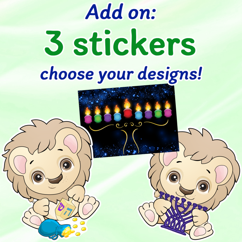 3 Hanukkah Stickers