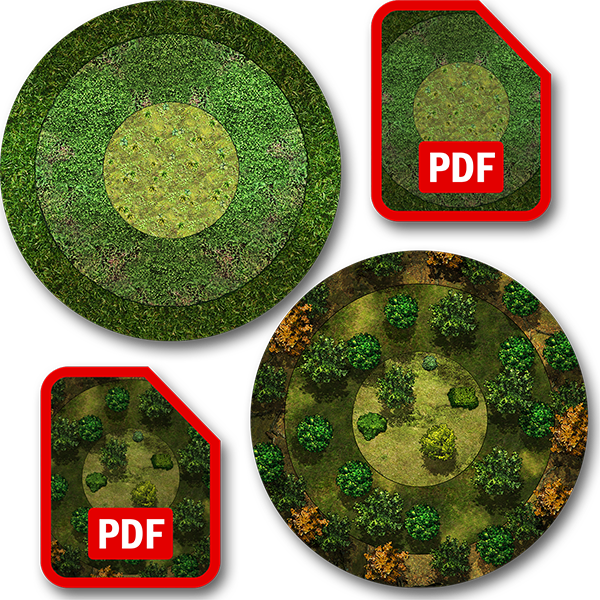 Jungle & Forest Ultimate Dungeon Terrain Double-sided Playmat