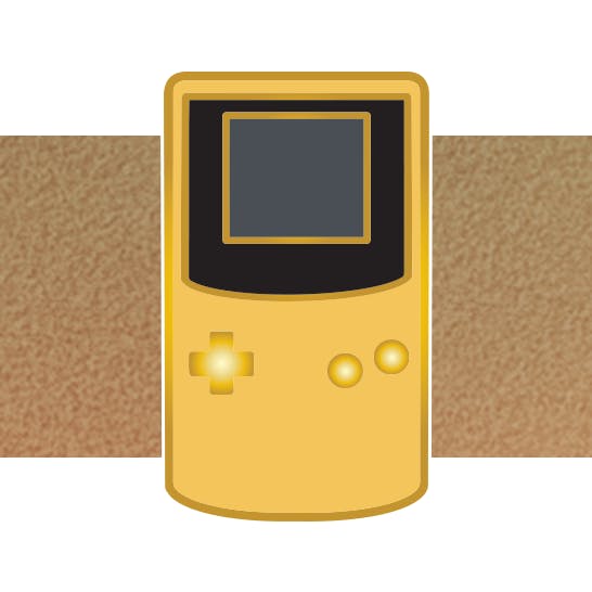 Yellow Handheld Mini Pin