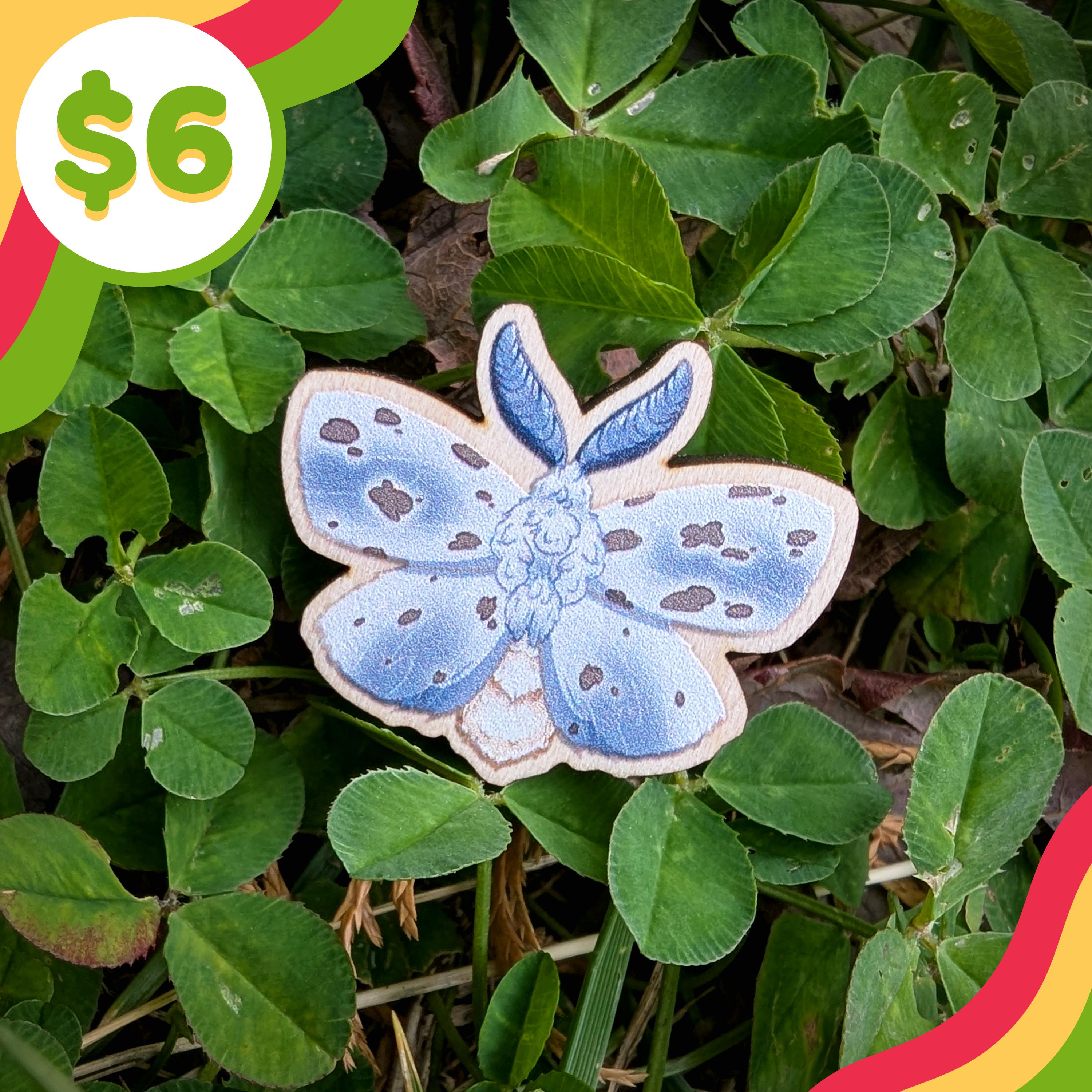 🌙 Moth Pin - Fall Webworm 🌙