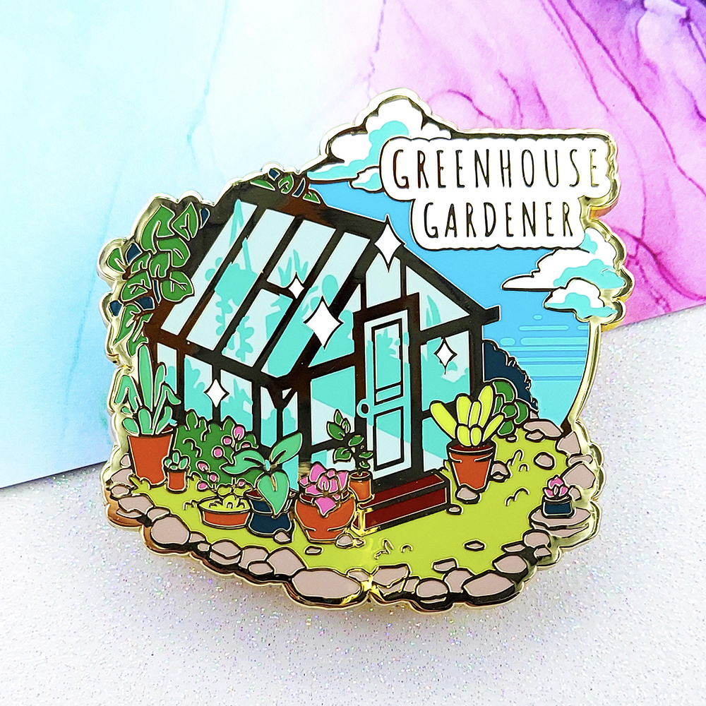 "Greenhouse Gardener" Enamel Pin