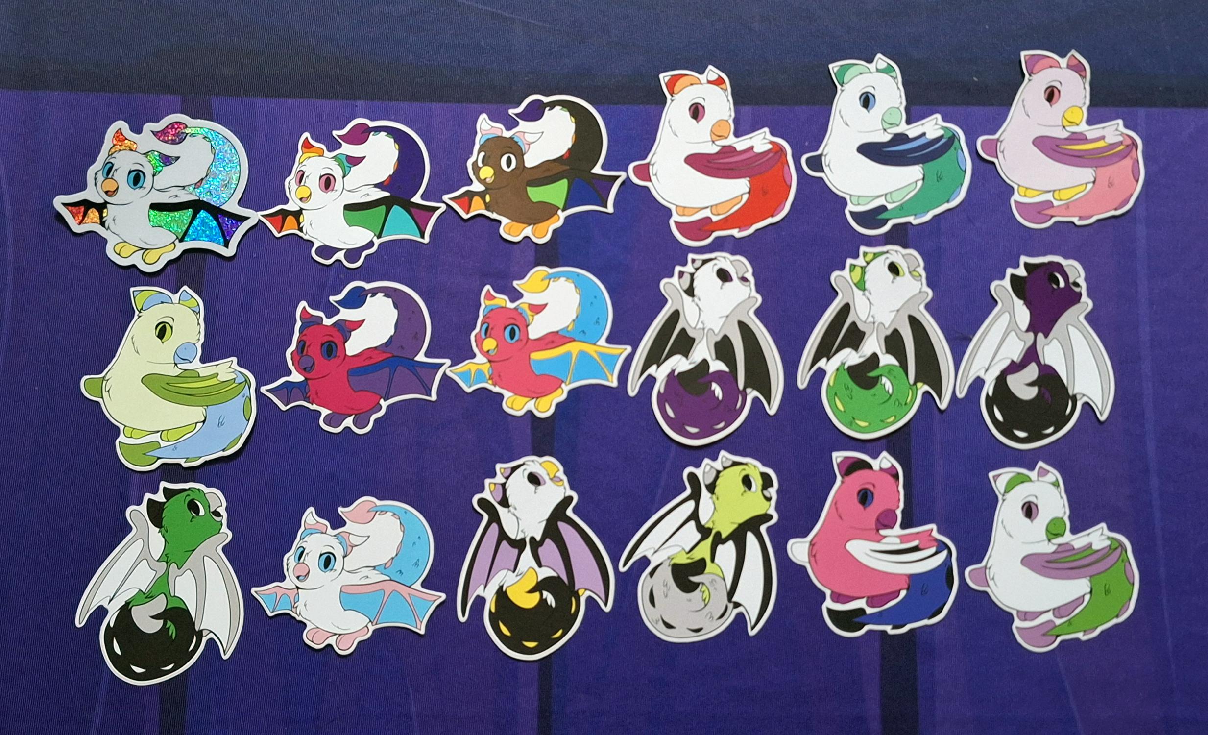 3x Sticker Bundle - Cockatrice Chicks