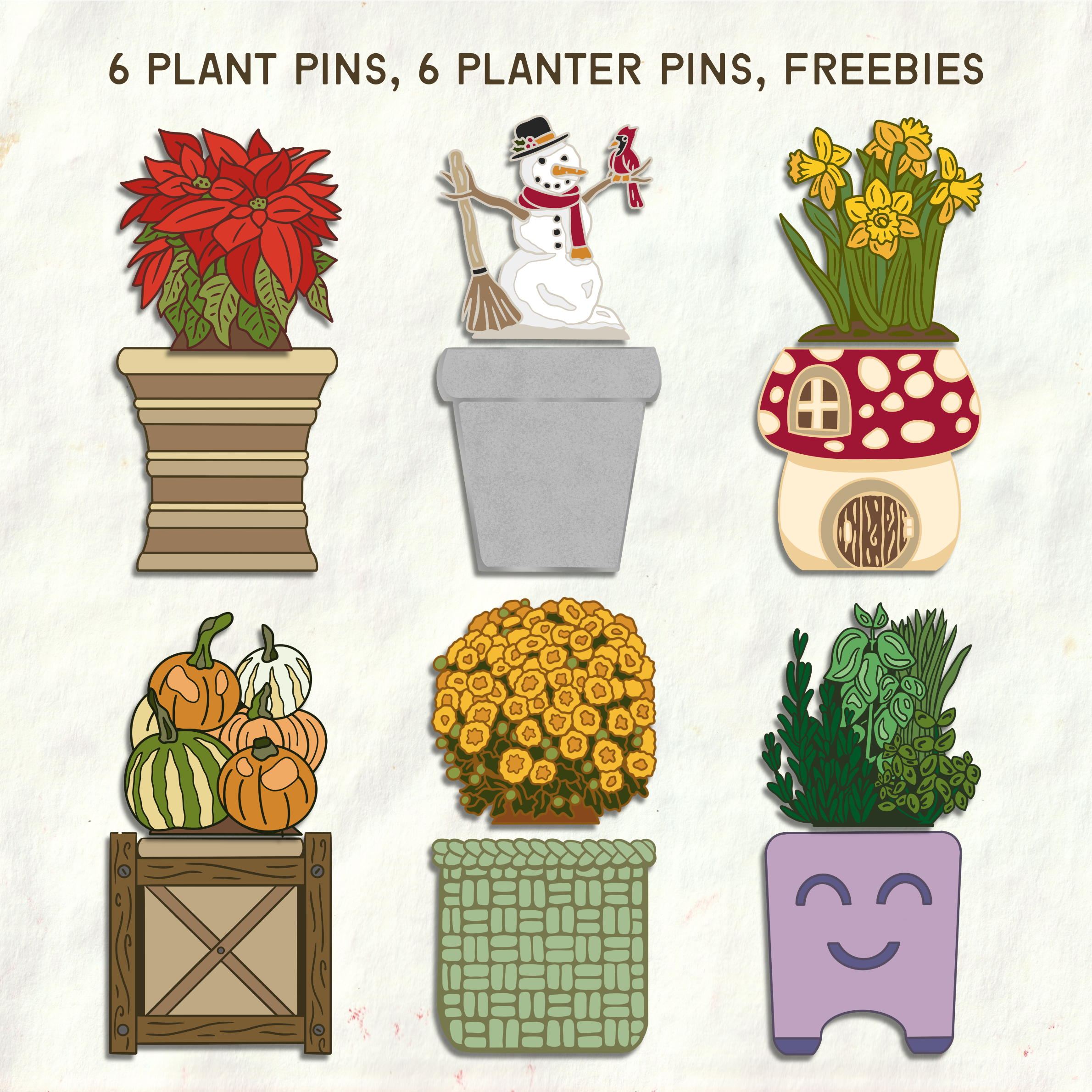 Potted Plant Six-Pack