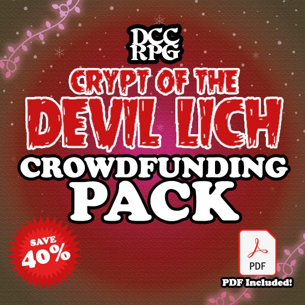 Crypt of the Devil Lich (DCC) Crowdfunding Pack with stretch goal items