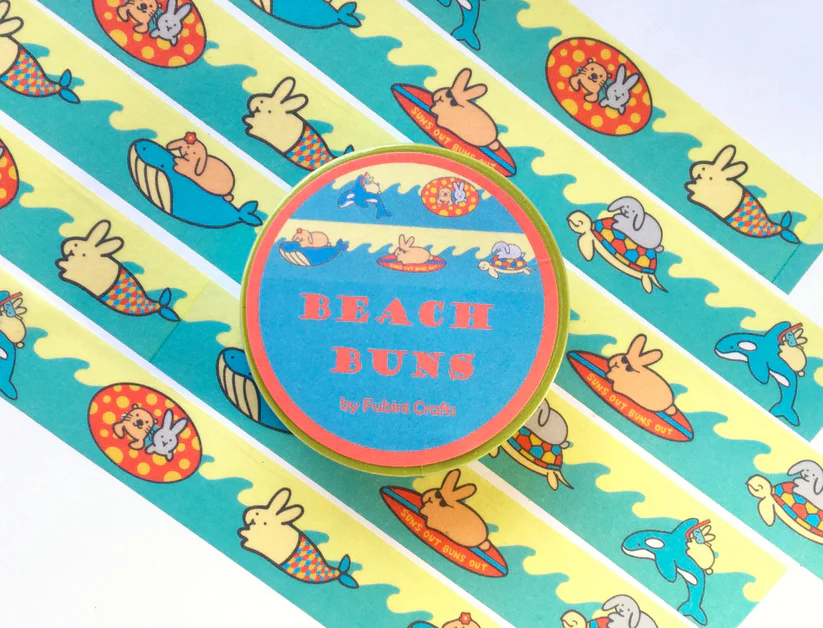 WASHI TAPE - Beach Buns Volume 1 15mm x 10m