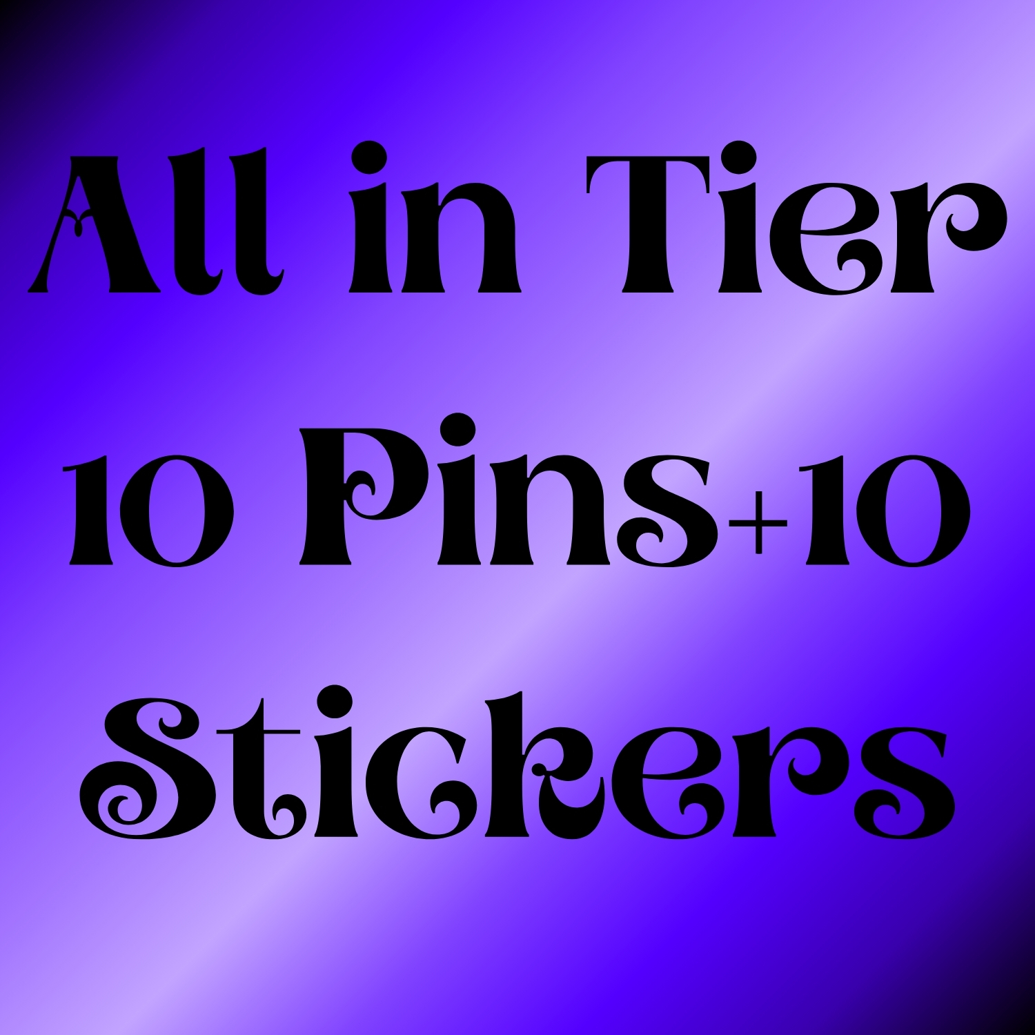 Full Set - 10 Smut Lovers Pin + 10 Stickers