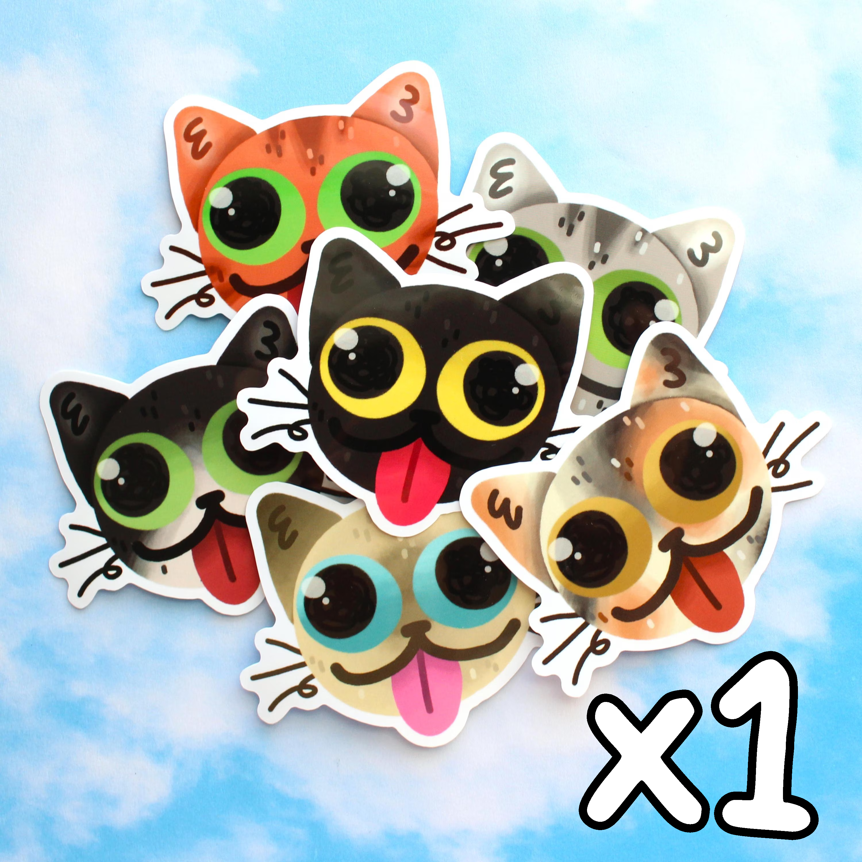 One Blep Cat Sticker