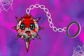 Chibi Murder Mace Acrylic Keychain (Happy Addition) 