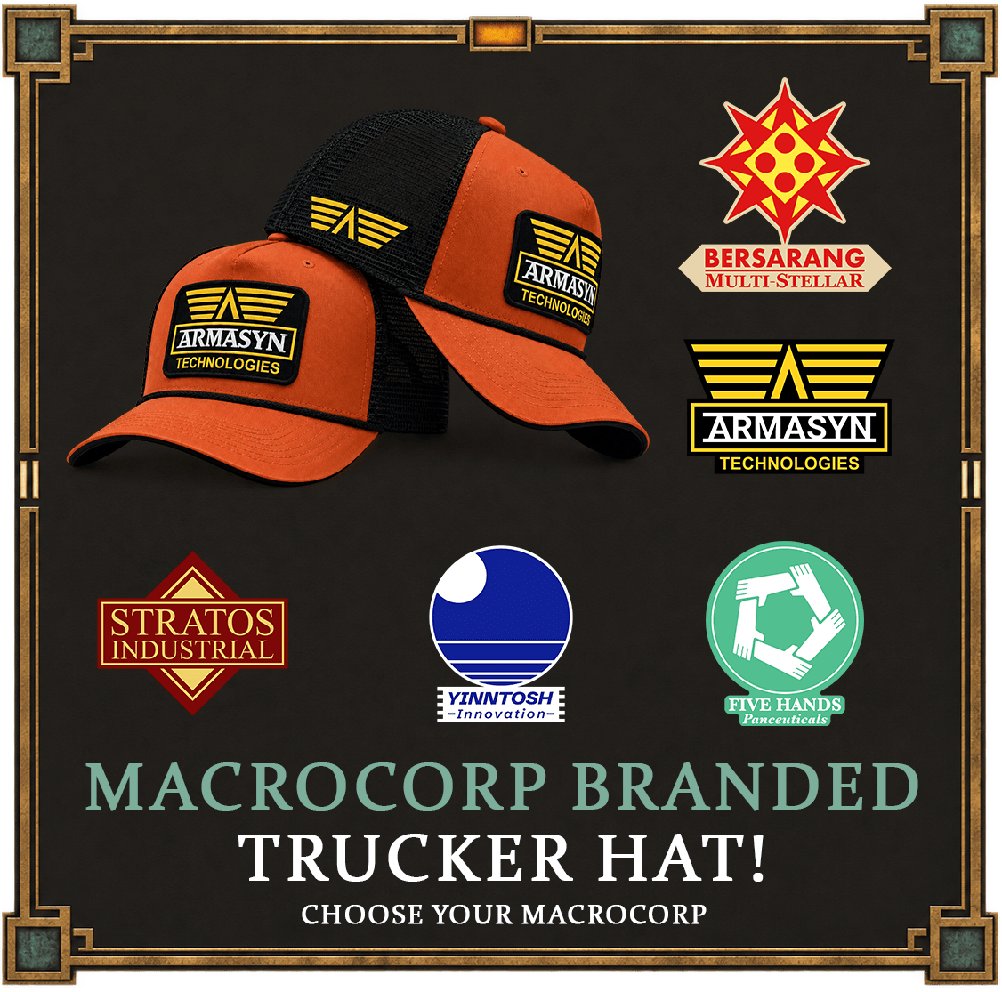 Avarice MacroCorp Trucker Hat