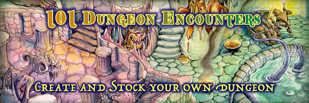 101 Dungeon Encounters (OSE, 5e, SD, DCC, B/X compatible)