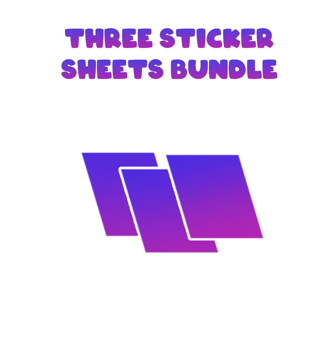 Three Sticker Sheets Bundle