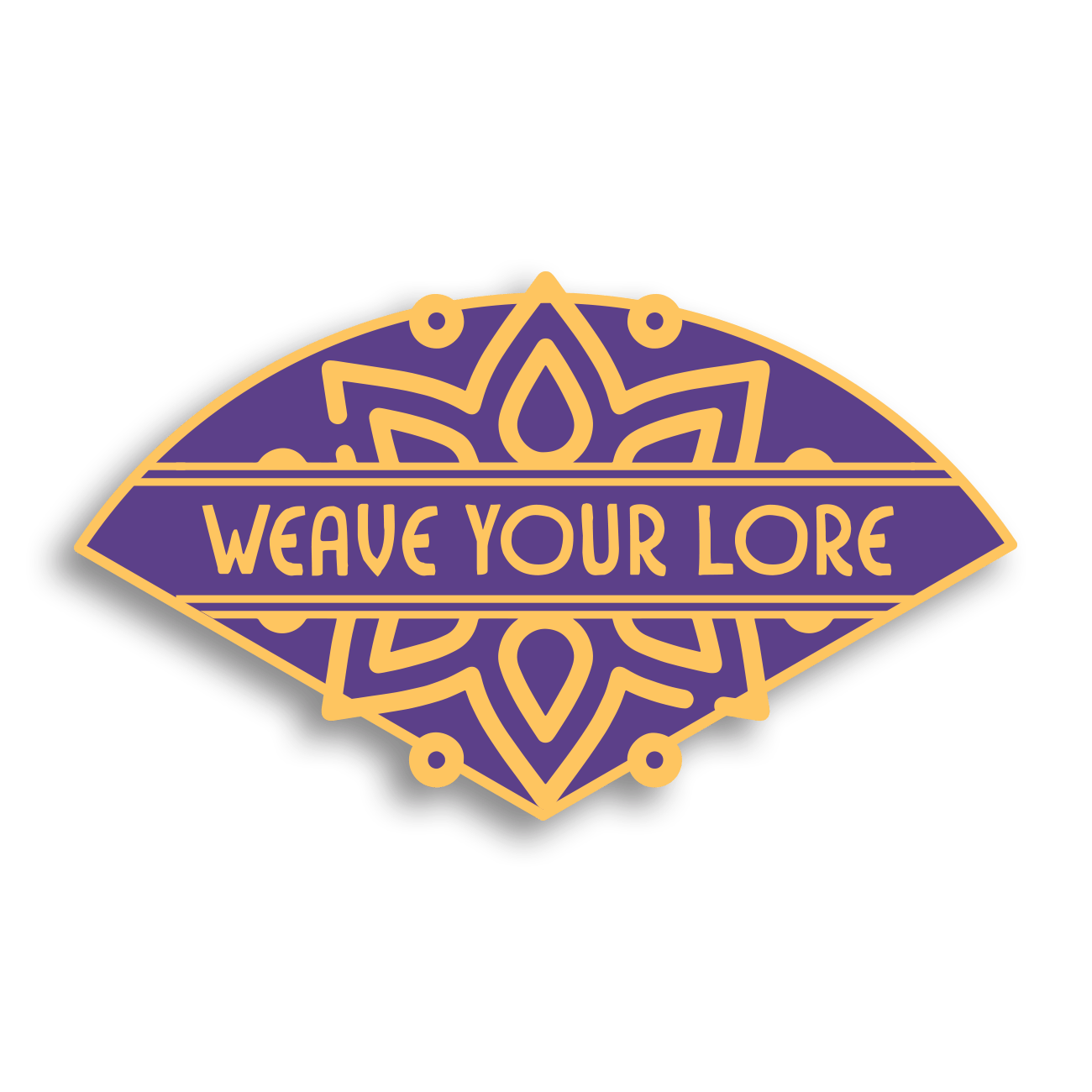 "Weave Your Lore" Pin