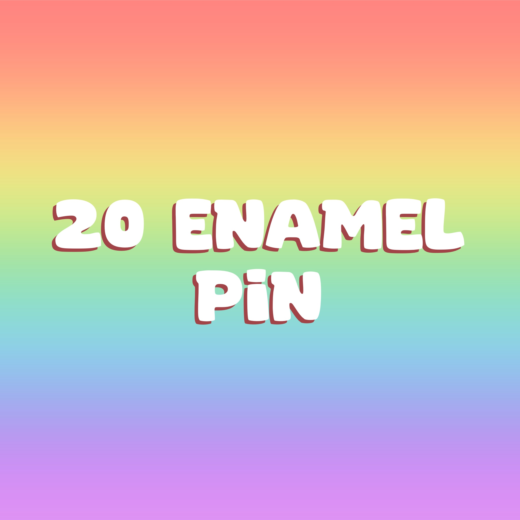 20 Enamel pins