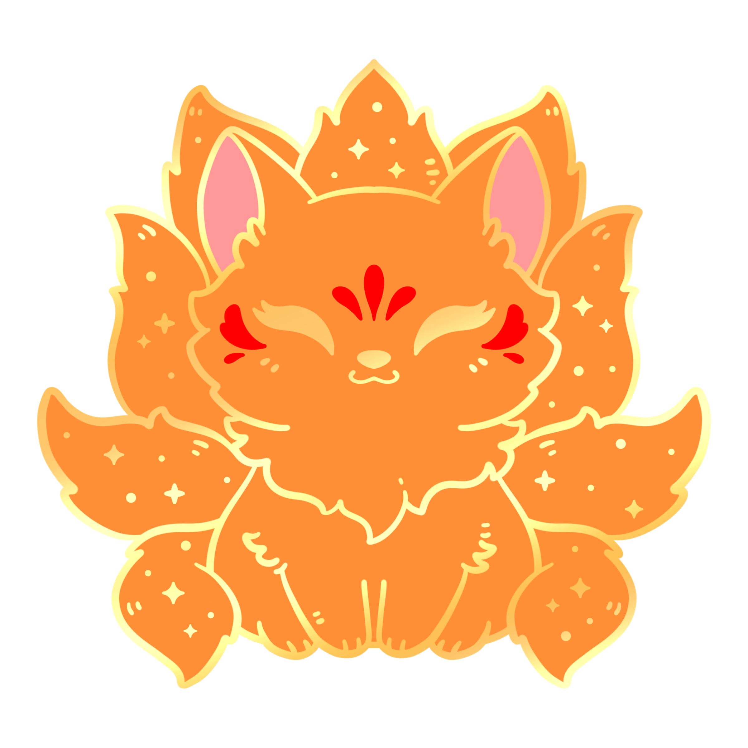 Kitsune Enamel Pin