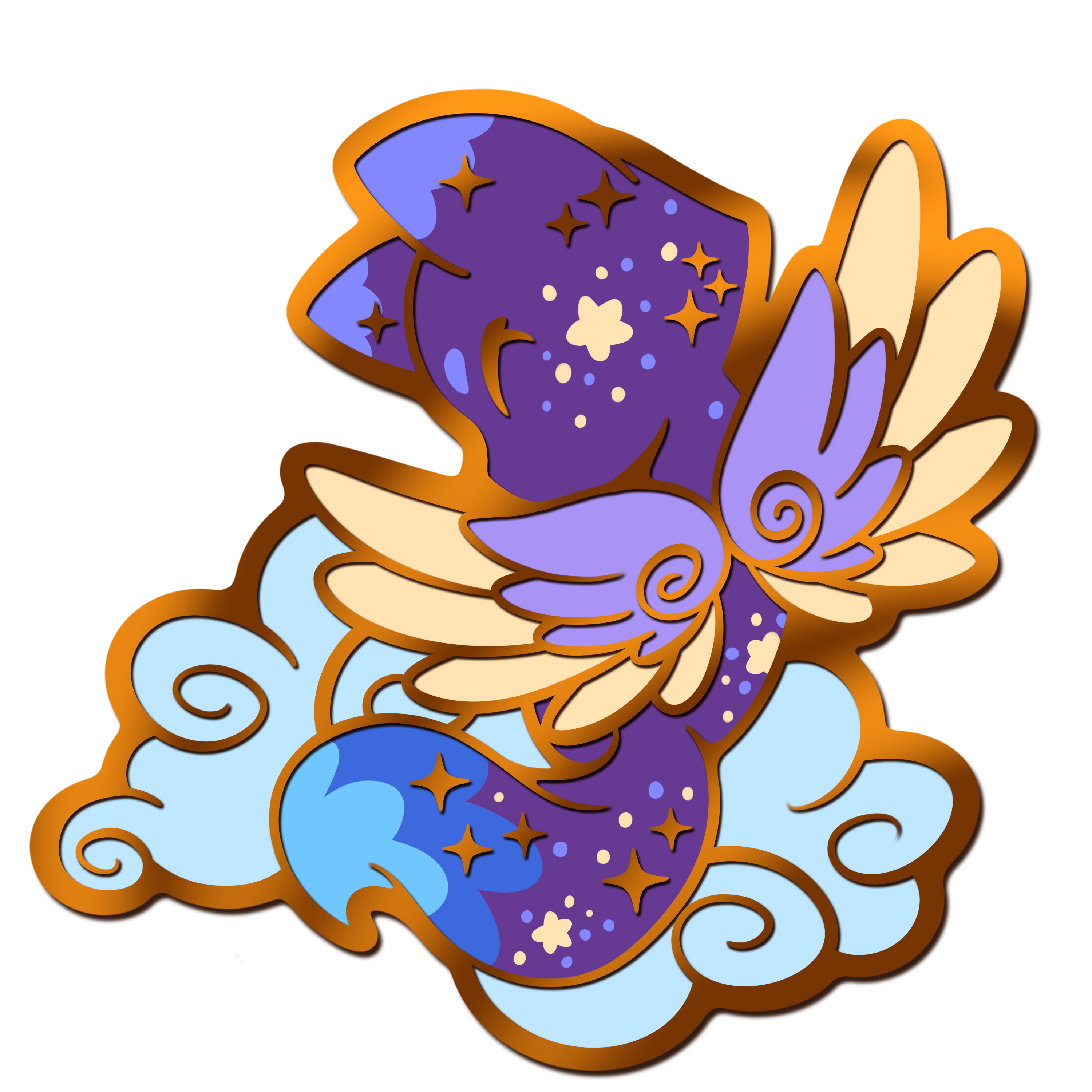 Kitsune Angel Mini Pin