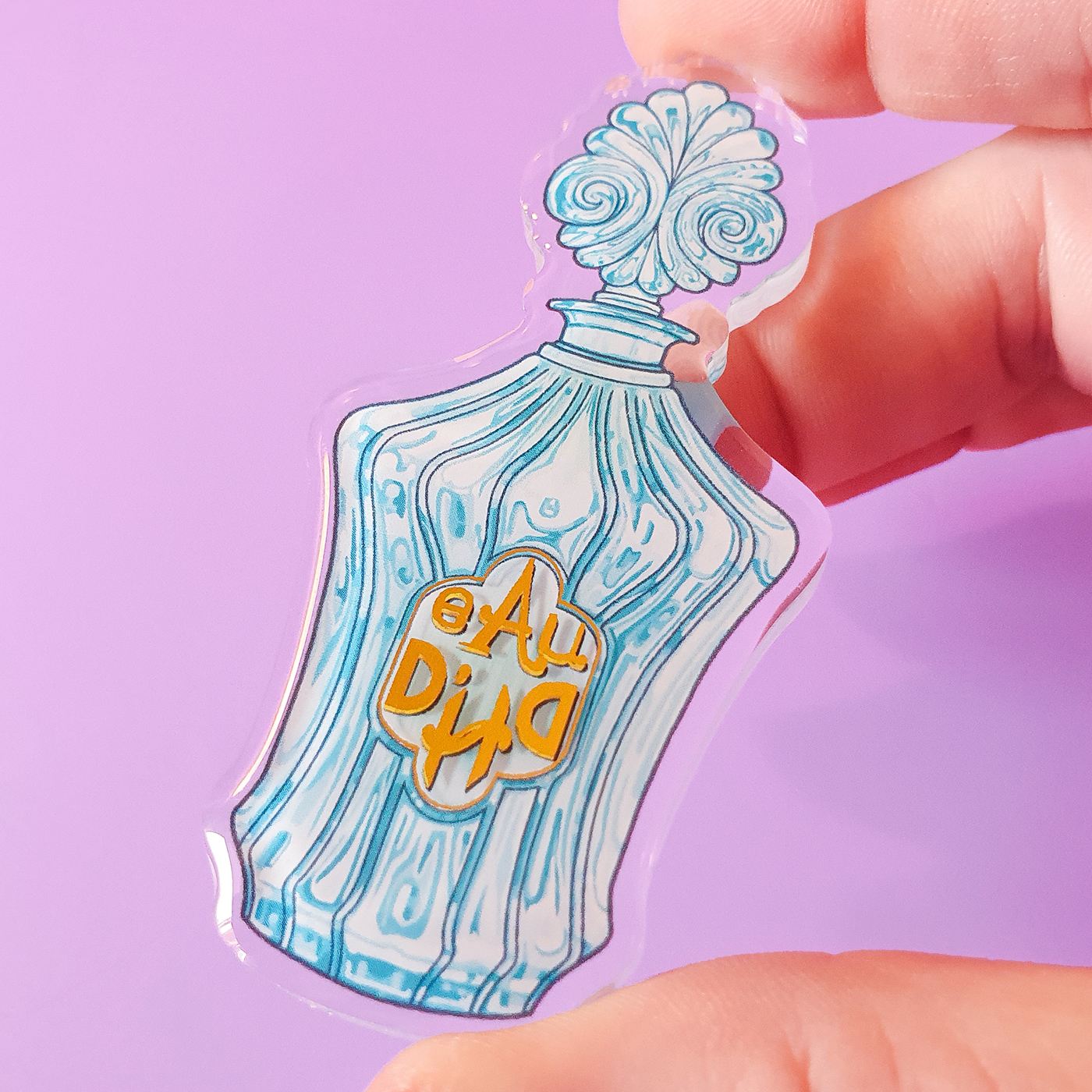 eau d'HD acrylic pin