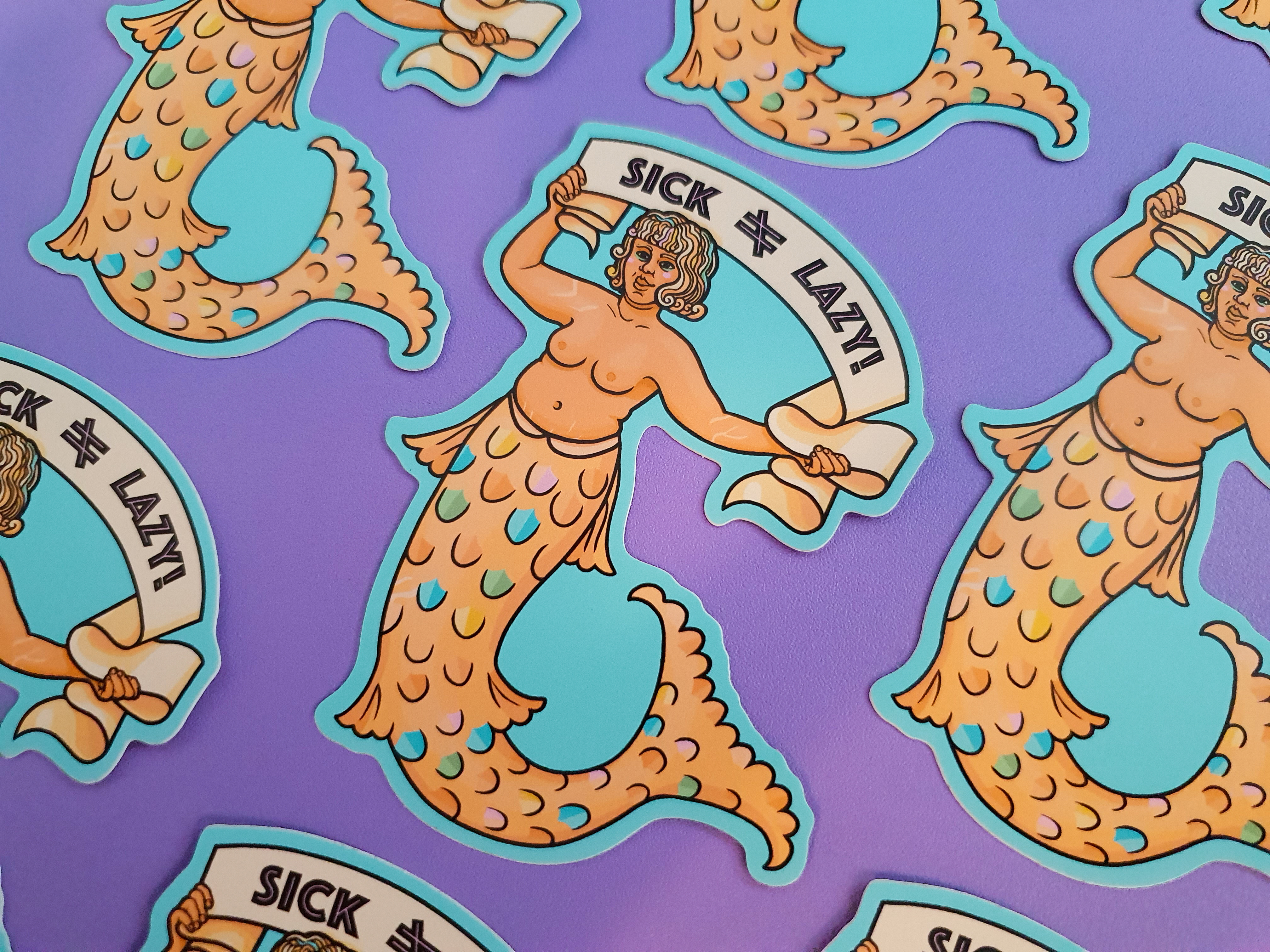Sick Is Not Lazy Sticker