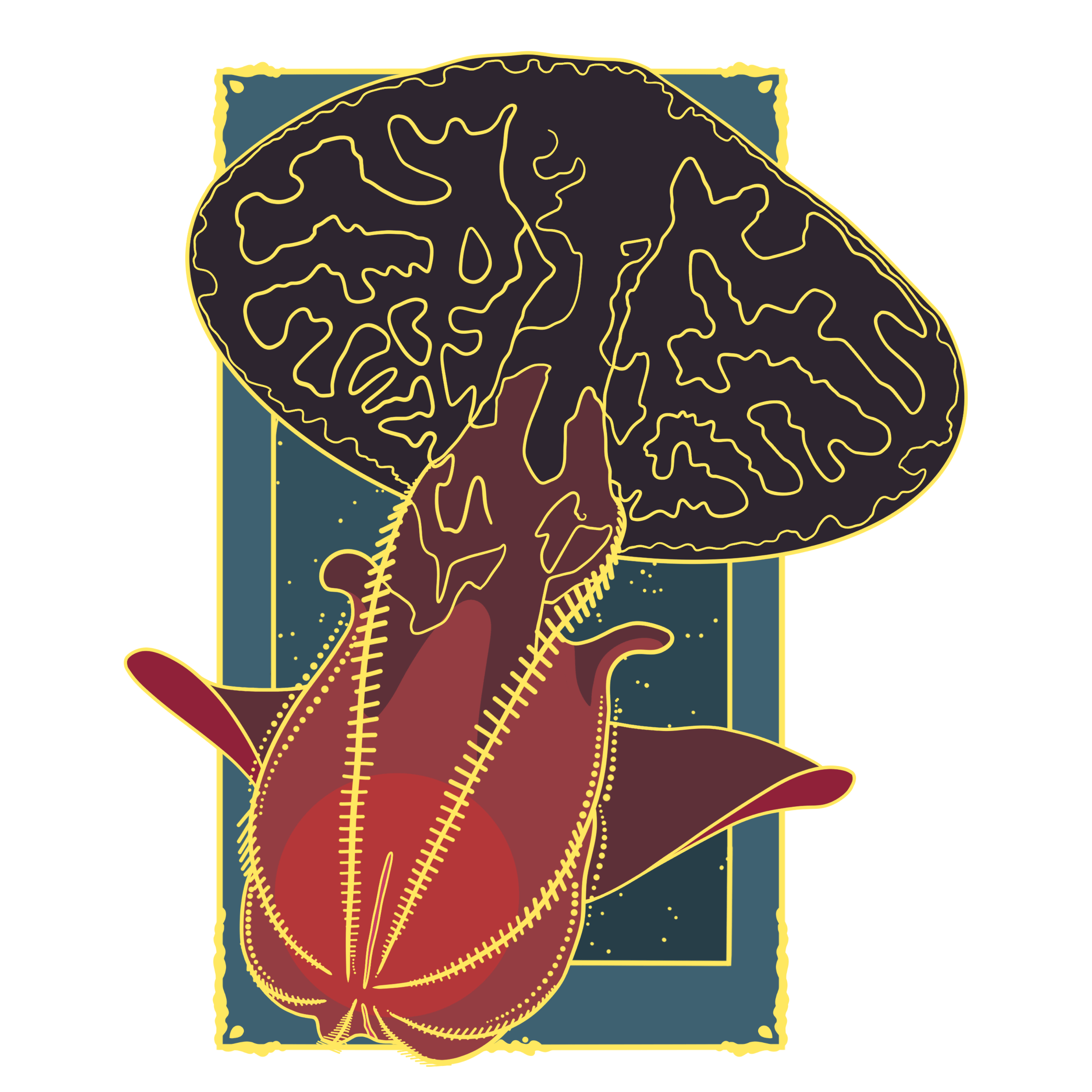 Blood Belly Comb Jelly Tarot Pin Blood Moon Ed	