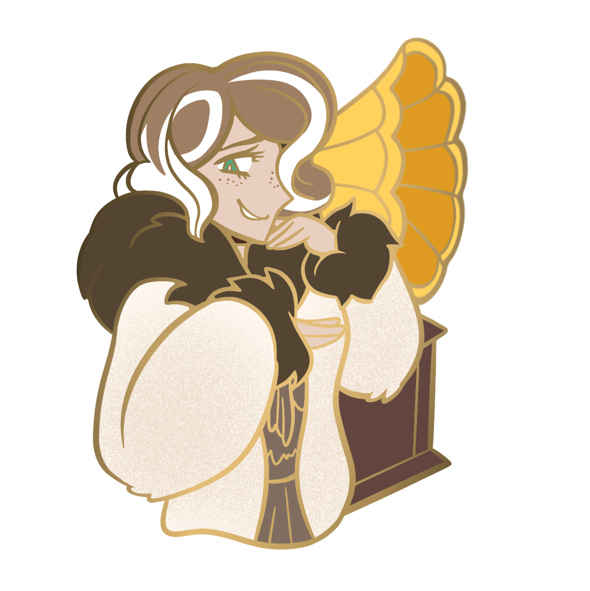 Selkie Bust Pin