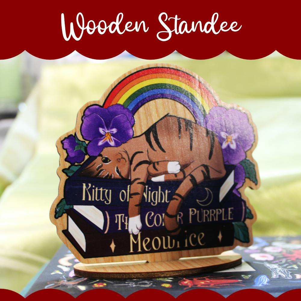 Wood Standee: Tabby Cat