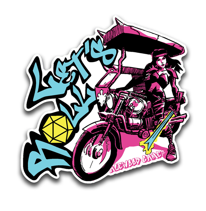 Let's Roll Sticker