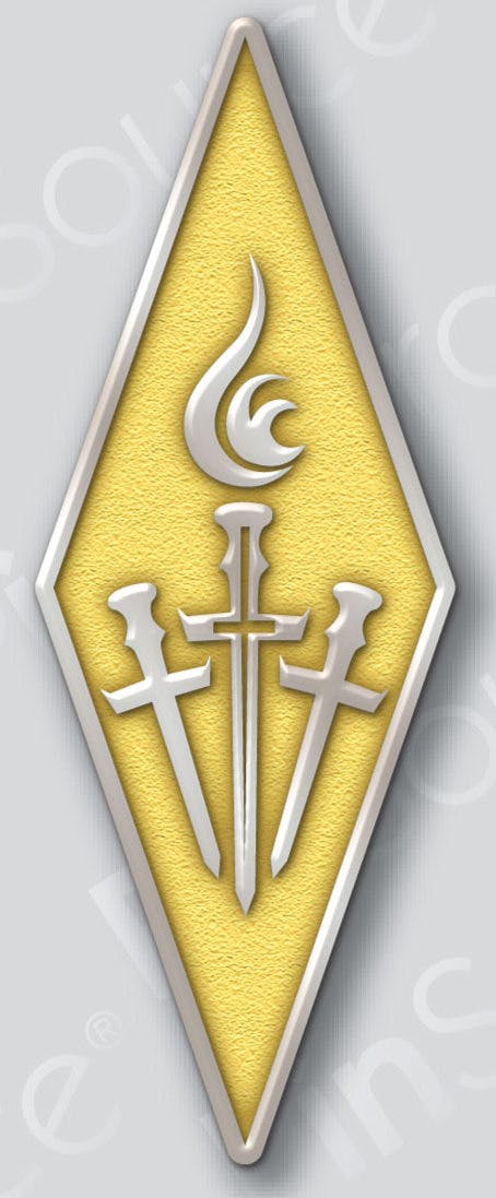 Brotherhood of the Celestial Torch Pin - 1" Soft Enamel