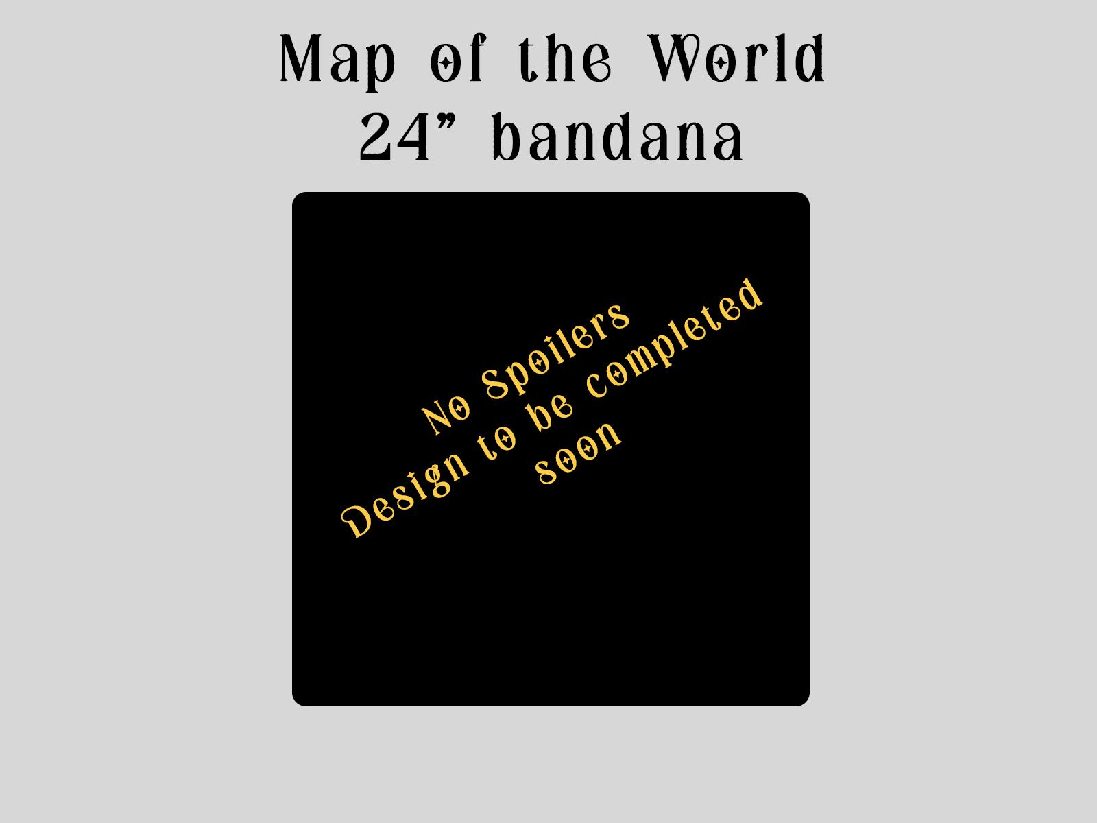 Map of the world bandana