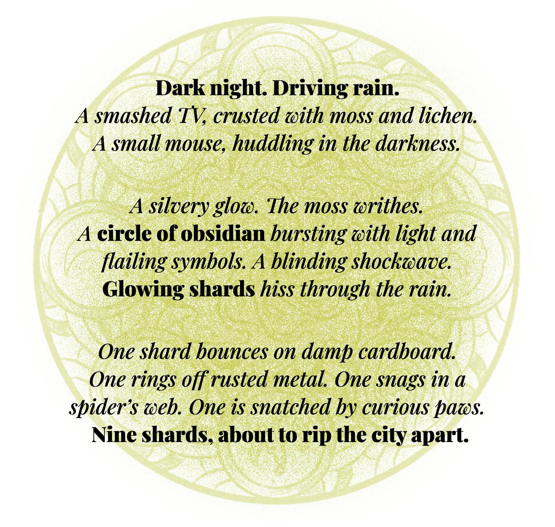 Graphic displaying game setting description