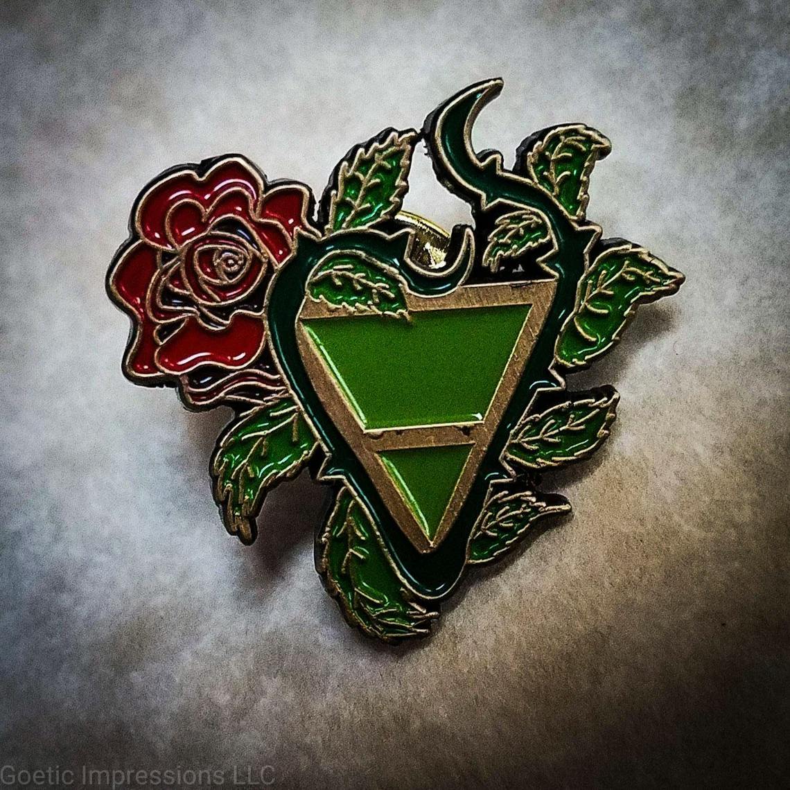 Earth Element Alchemy Pin