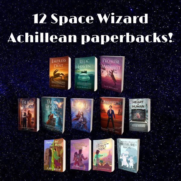 12 Space Wizard Achillean (M/M) paperbacks!