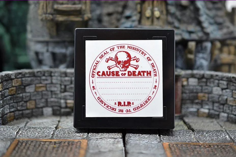 RPG Stamp: R.I.P. Skull + Bones