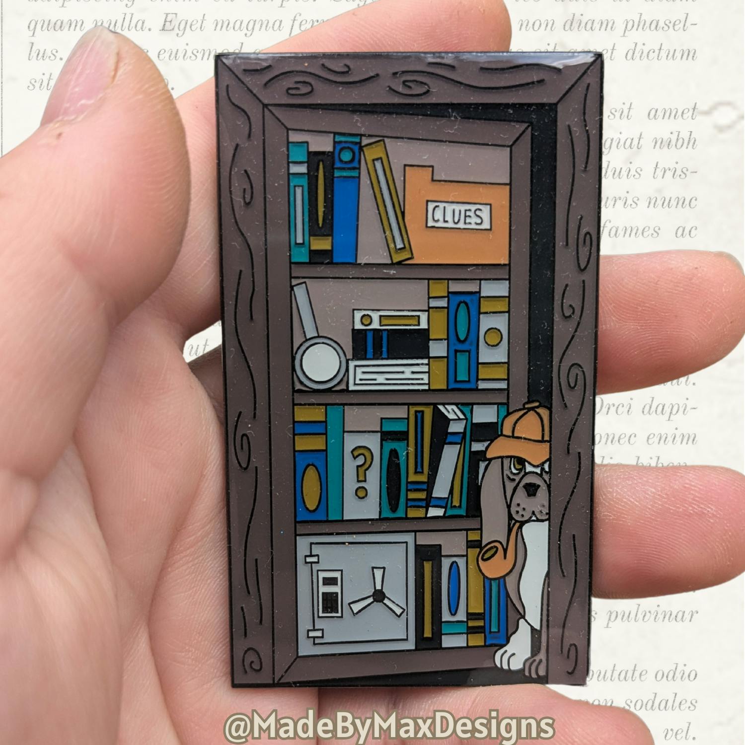 Mystery Bookcase Pin