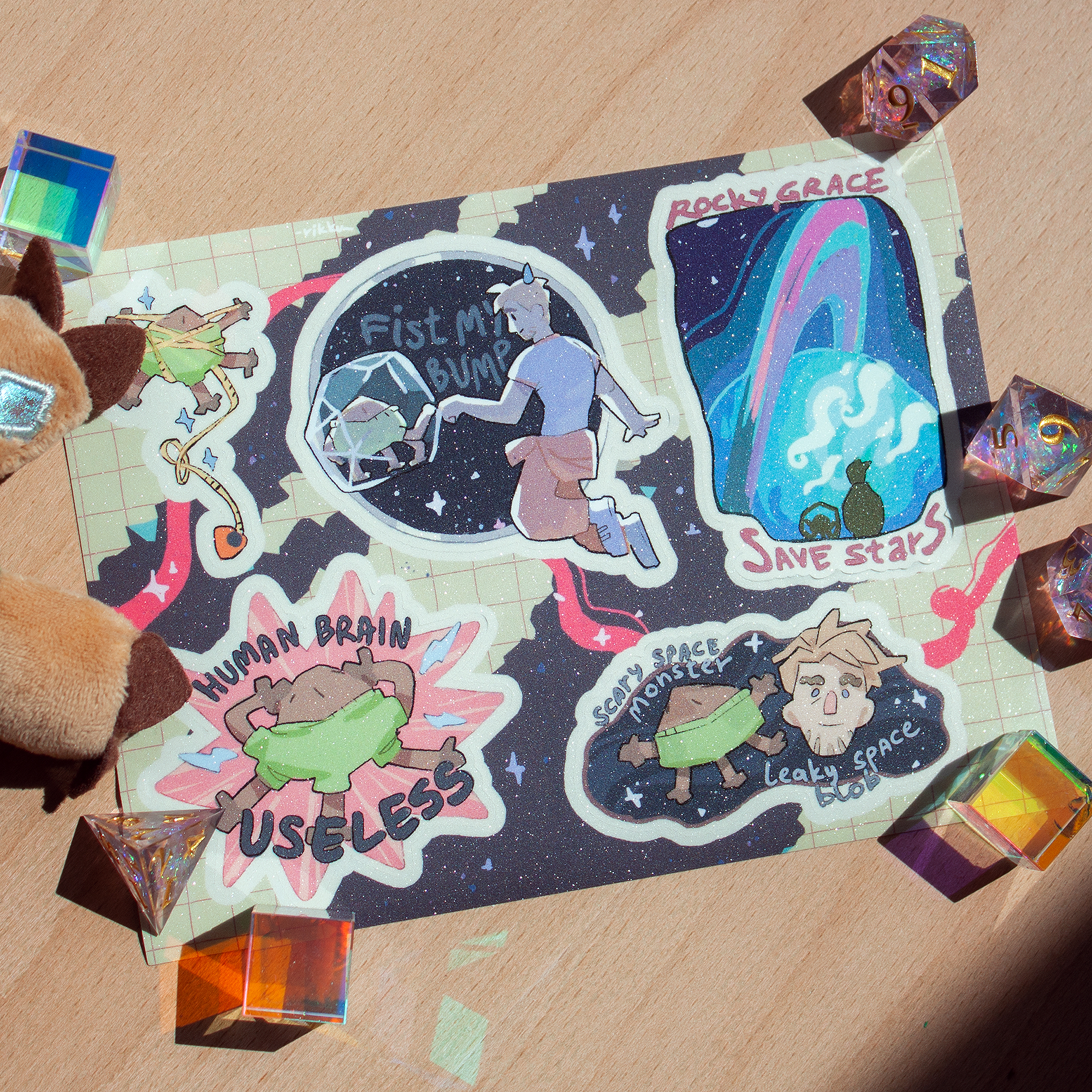 Shiny stickersheet