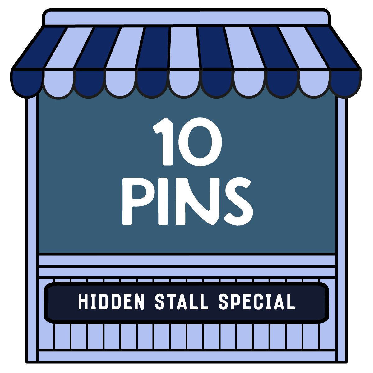 Hidden Stall Special - Limited Quantity - 10 Pins