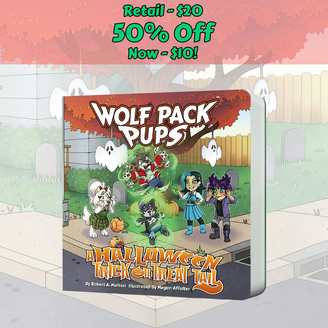 Wolf Pack Pups: A Halloween Trick or Treat Tail Board Book - 50% Off!