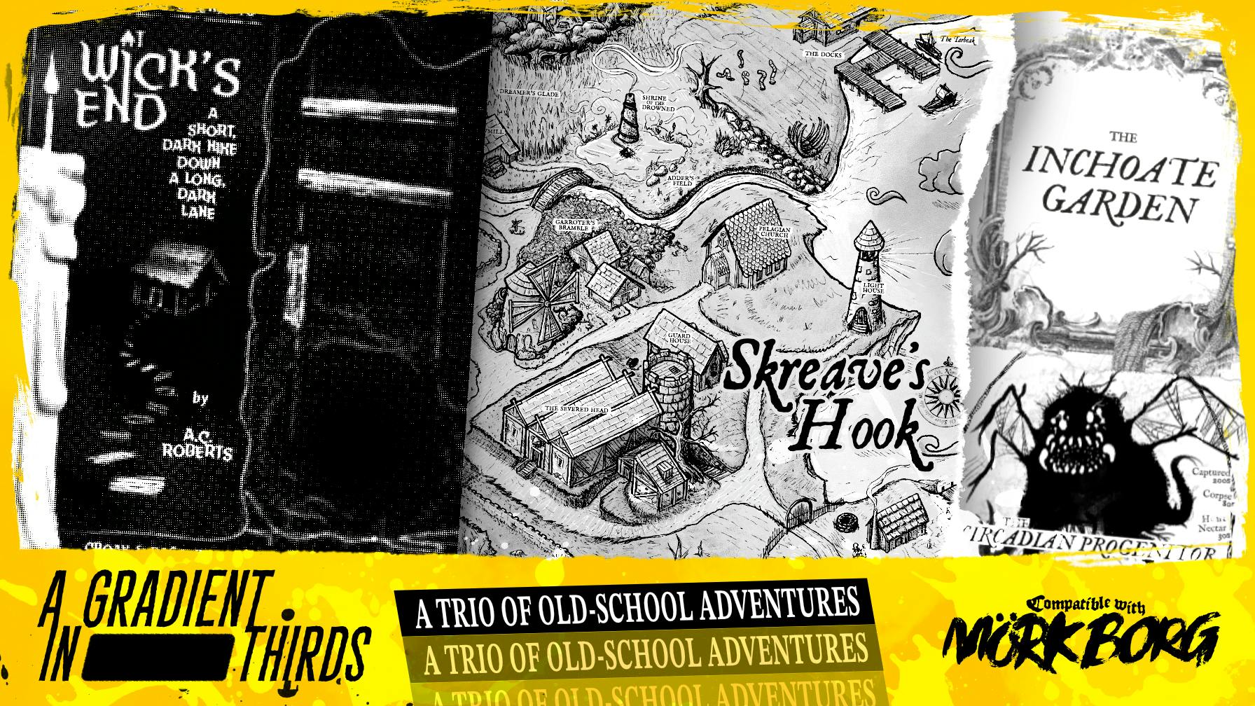 Gradient in Thirds: A Trio of Old-School Adventures