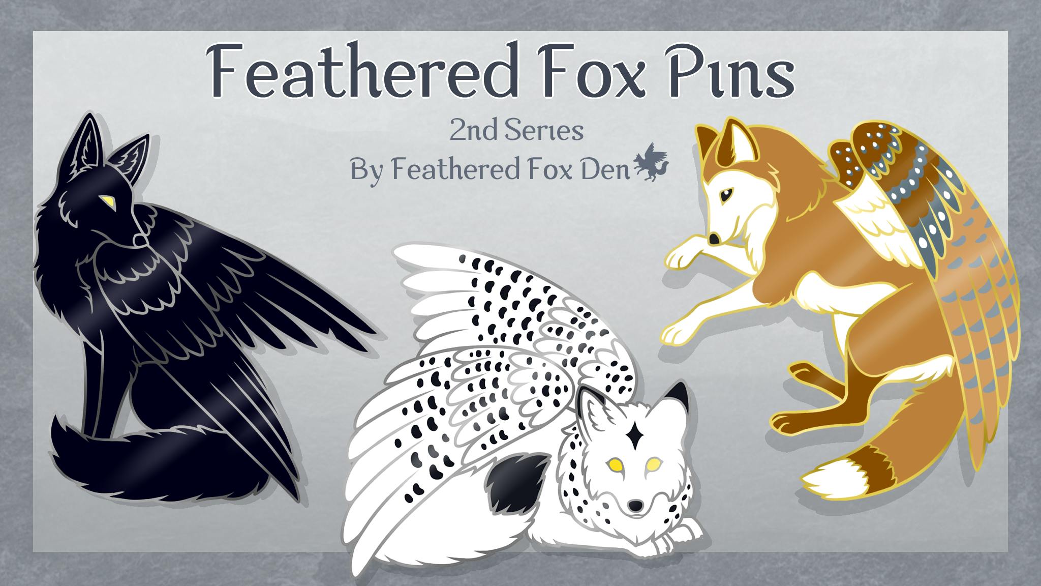 Feathered Fox Pins - 2nd Series