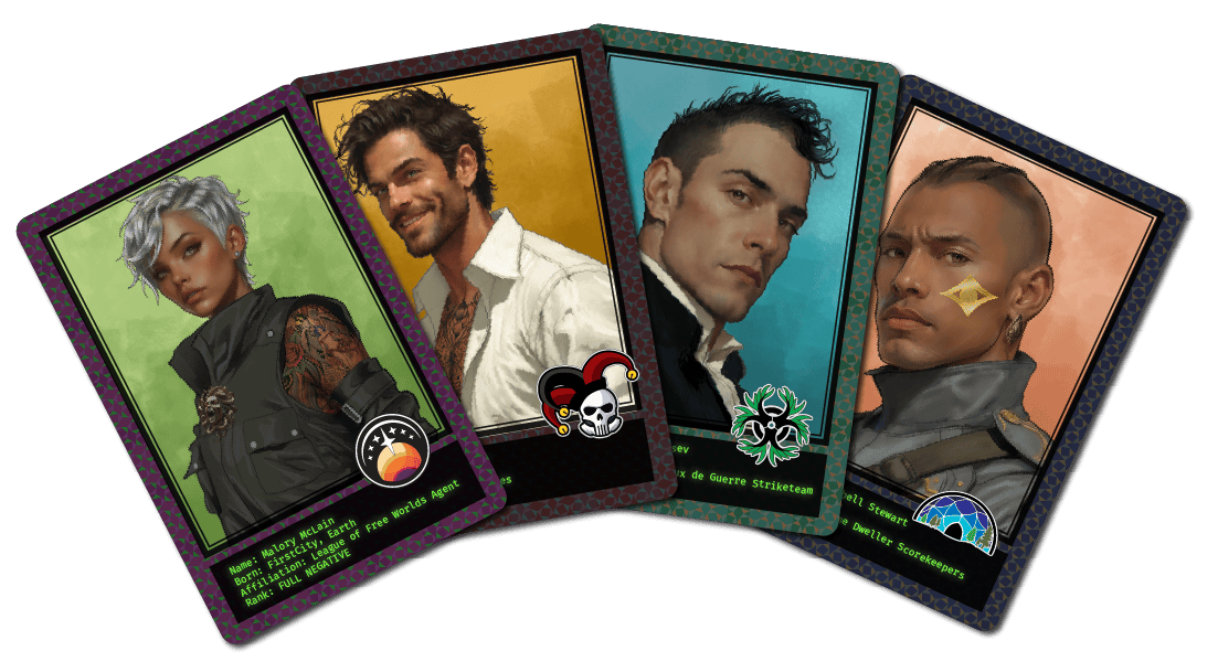 Large Art Cards, Set of 4