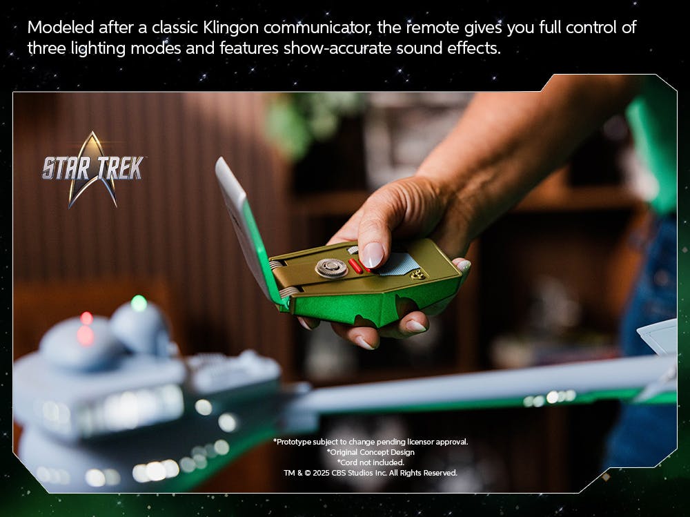 Honor the Empire with the TOMY+ 1:350 KLINGON D7 Battle Cruiser