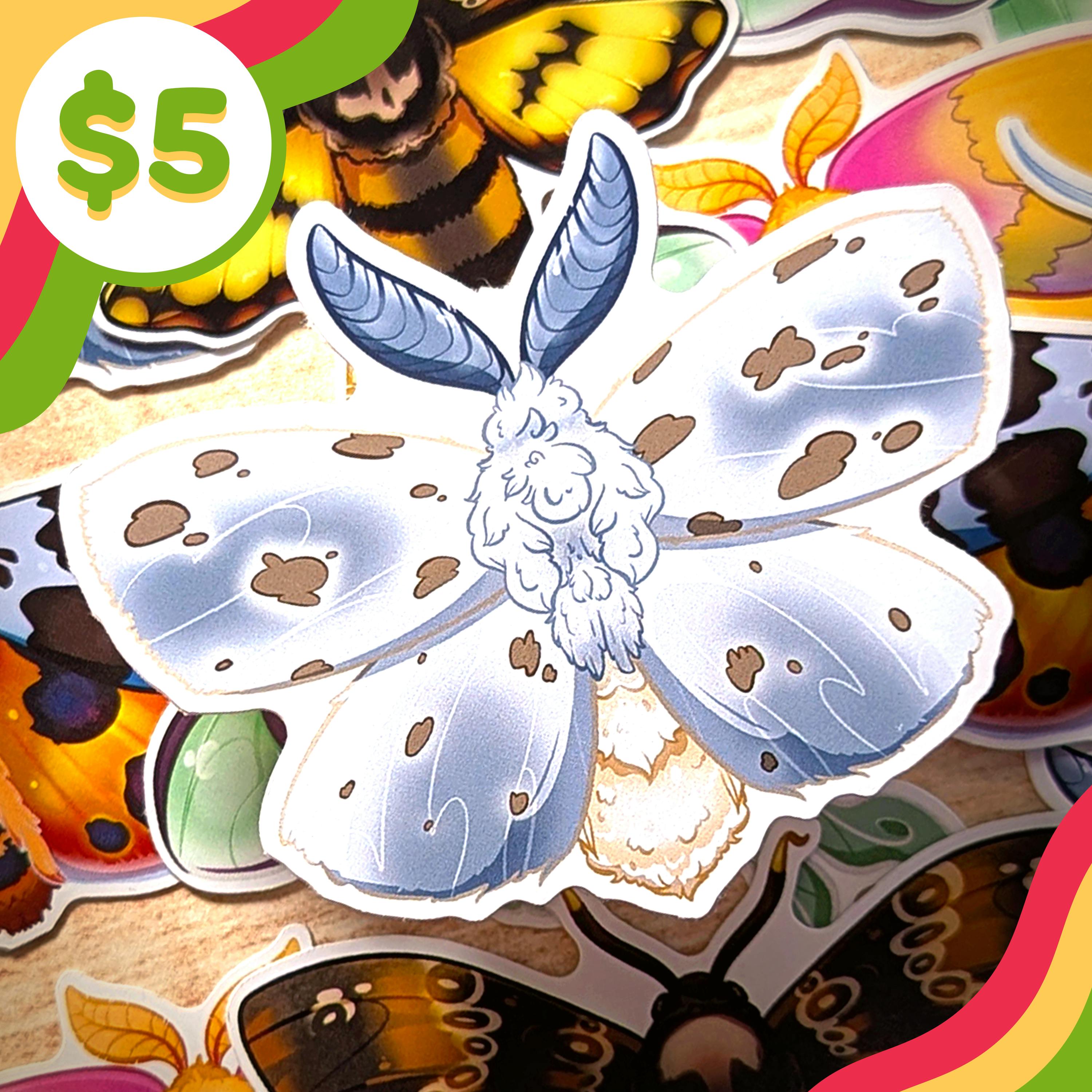 🌙 Moth Sticker - Fall Webworm 🌙