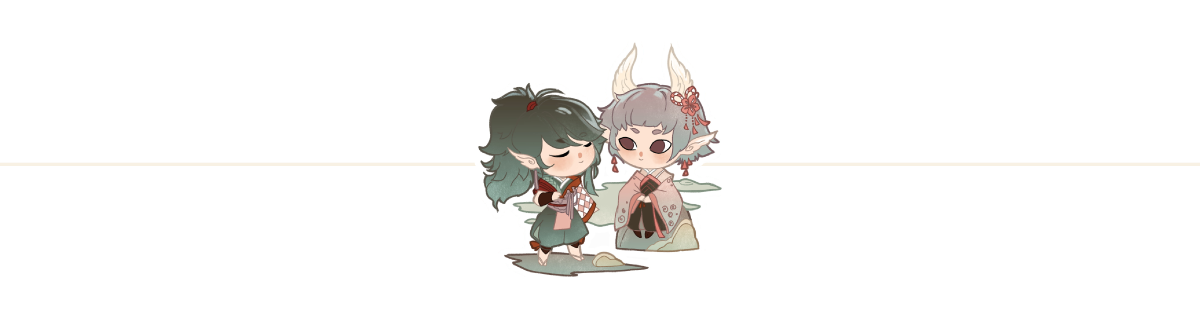 Cute representation of the two kami Koibito