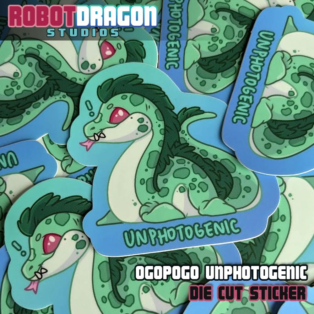 Ogopogo Unphotogenic Sticker