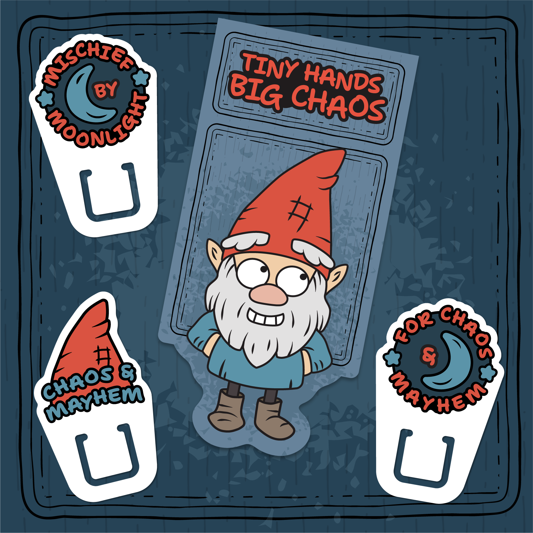 Mischief Magnetic Bookmark & Tabs Set