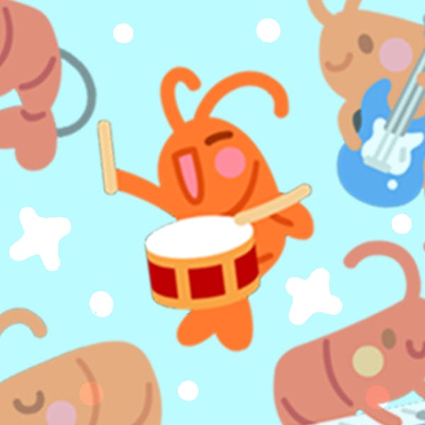 Single Shrimp Gacha Pin